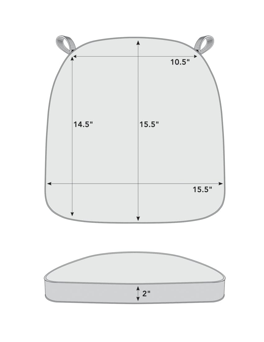 Chivari Brown 2.0" Thick Chiavari Chair Cushion CUSHSTRAPBRN-T