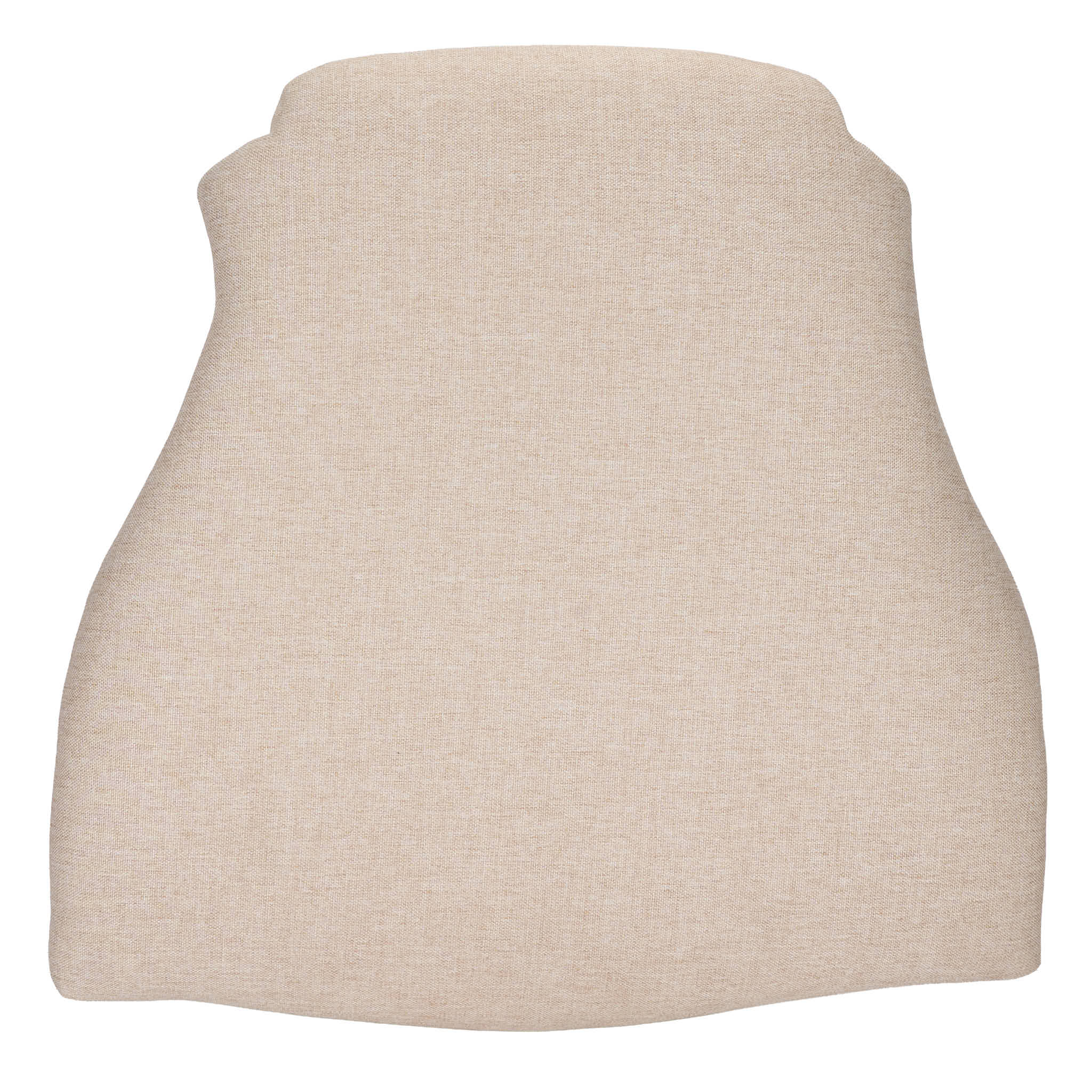 Chivari Beige 2.0" Thick Fabric Panel Back Replacement Cushion for Louis Pop and Royal Chairs CUSHPANFABLP-BGE-ZG