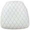 Chivari Ivory Vinyl Panel Back Chiavari Cushion with Bentley Stitching and SlipNot™ Technology CUSHPANVINBENTI-A