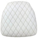 Chivari Ivory Vinyl Panel Back Chiavari Cushion with Bentley Stitching and SlipNot™ Technology CUSHPANVINBENTI-A