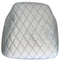 Chivari Silver Vinyl Panel Back Chiavari Cushion with Bentley Stitching and SlipNot™ Technology CUSHPANVINBENTS-A