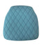 Chivari Turquoise Blue Panel Back Chiavari Cushion with Bentley Stitching and SlipNot™ Technology CUSHPANVINBENTTB-A