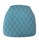 Chivari Turquoise Blue Panel Back Chiavari Cushion with Bentley Stitching and SlipNot™ Technology CUSHPANVINBENTTB-A