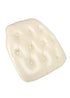 Chivari Ivory 1.75" Thick Vinyl Tufted Panel Chiavari Chair Cushion CUSHPANVINTUFTIVY-AX-T