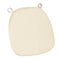 Chivari Ivory 1.6" Thick Cushion for BasicResin Cross Back or Willow Chairs with Velcro Strap CUSHSTRAPPIVY-AX