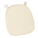 Chivari Ivory 1.6" Thick Cushion for BasicResin Cross Back or Willow Chairs with Velcro Strap CUSHSTRAPPIVY-AX