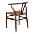Fruitwood Wishbone Resin Chair with Brown Rope Seat