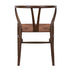 Fruitwood Wishbone Resin Chair with Brown Rope Seat