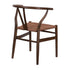 Fruitwood Wishbone Resin Chair with Brown Rope Seat