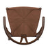 Fruitwood Wishbone Resin Chair with Brown Rope Seat