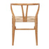 Natural Wishbone Resin Chair with Natural Rope Seat