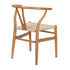 Natural Wishbone Resin Chair with Natural Rope Seat
