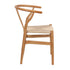 Natural Wishbone Resin Chair with Natural Rope Seat