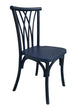 Chivari Black Steel Skeleton™ Willow Chair CWRB-ST-AX