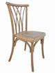 Chivari Chestnut Resin Steel Skeleton™ Willow Chair CWRC-ST-AX