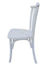 Chivari White Distressed Steel Skeleton™ Willow Chair CWRWD-ST-AX