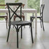 Chivari Black Cross Back Mono Frame BasicResin™ Chair CXPB-ZG