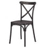 Chivari Black Cross Back Mono Frame Resin Chair CXPB-ZG