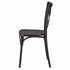 Chivari Black Cross Back Mono Frame Resin Chair CXPB-ZG