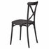 Chivari Black Cross Back Mono Frame Resin Chair CXPB-ZG