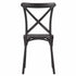 Chivari Black Cross Back Mono Frame Resin Chair CXPB-ZG