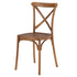 Chivari Chestnut Cross Back Mono Frame Resin Chair CXPC-ZG