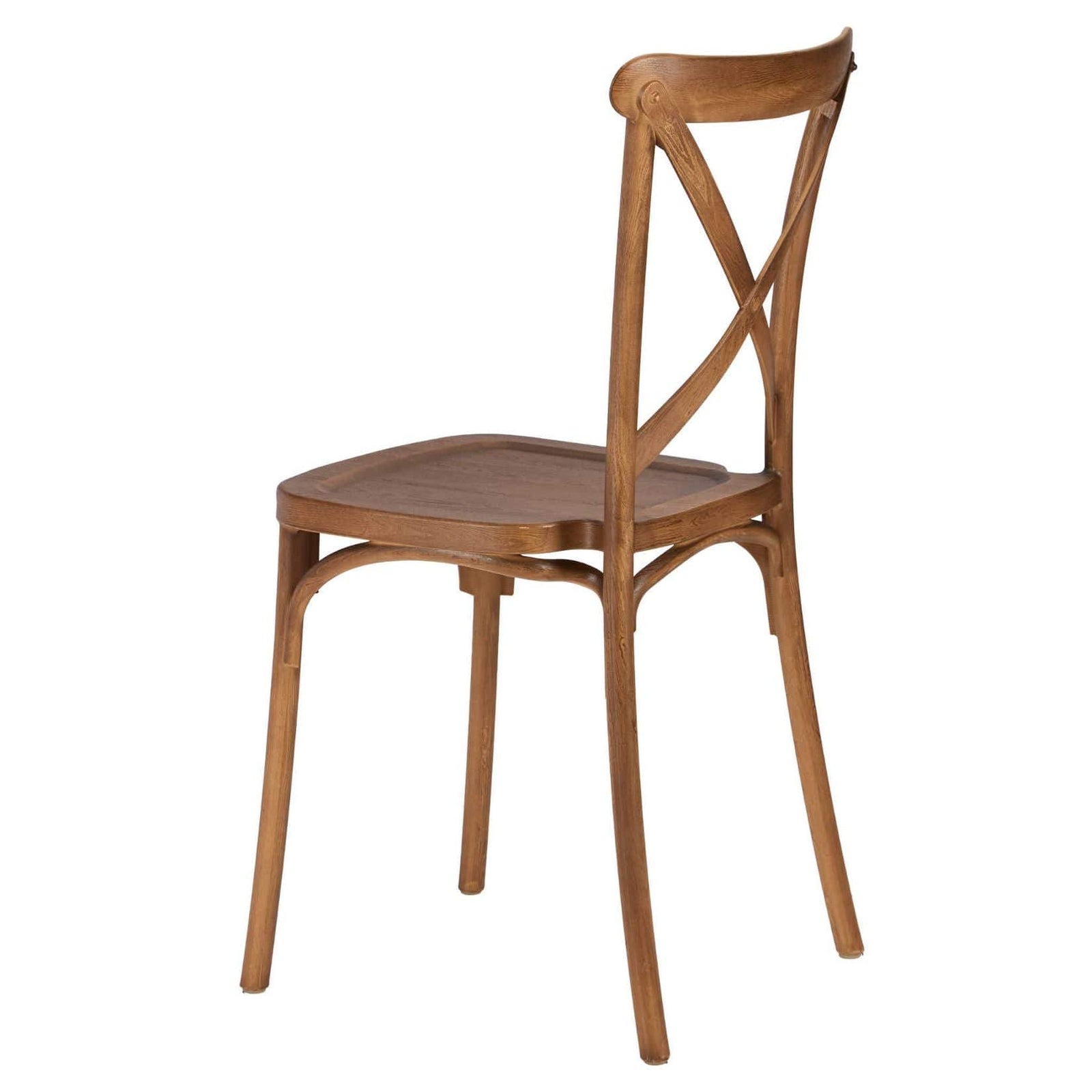 Chivari Chestnut Cross Back Mono Frame Resin Chair CXPC-ZG