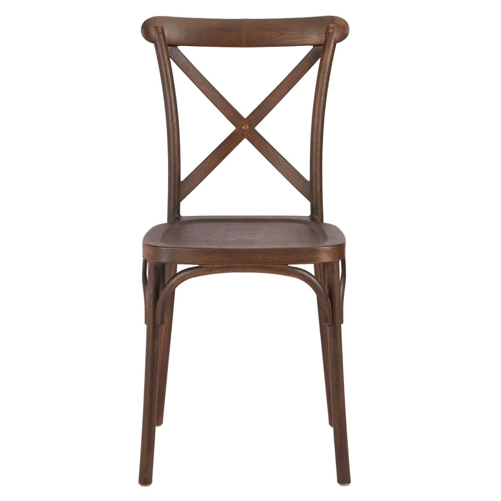 Chivari Fruitwood Cross Back Mono Frame Resin Chair CXPF-ZG