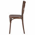 Chivari Fruitwood Cross Back Mono Frame Resin Chair CXPF-ZG