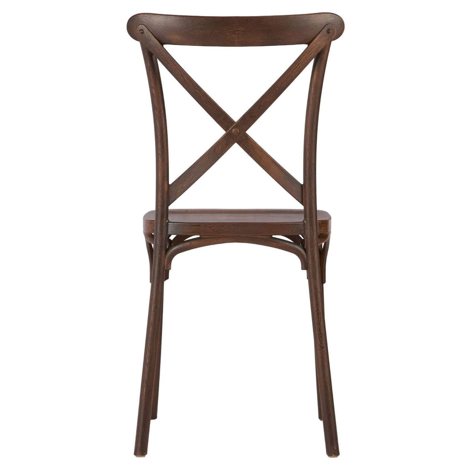 Chivari Fruitwood Cross Back Mono Frame Resin Chair CXPF-ZG