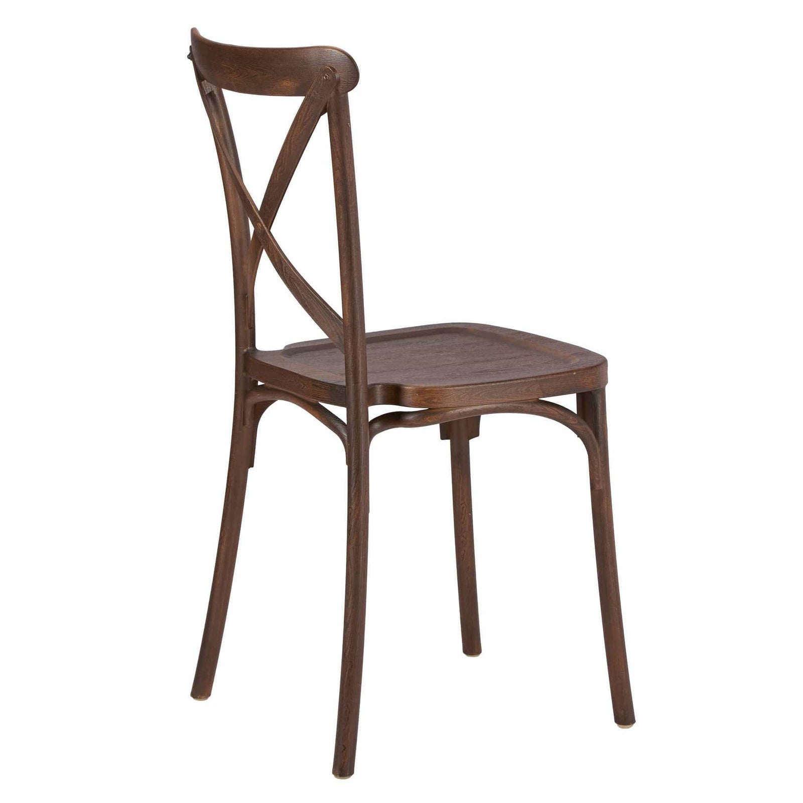 Chivari Fruitwood Cross Back Mono Frame Resin Chair CXPF-ZG