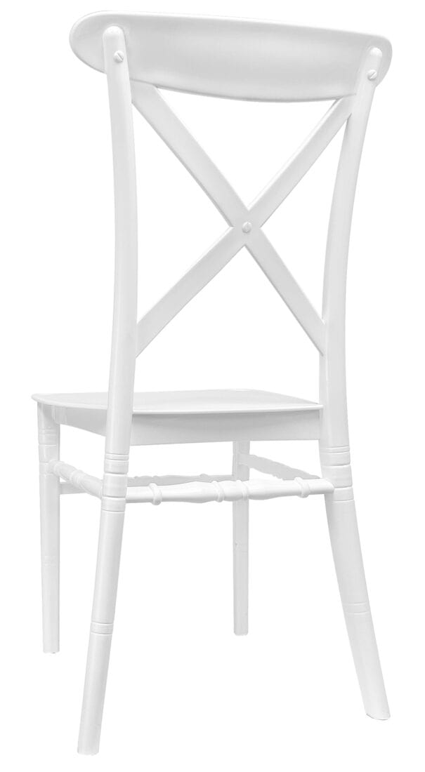White BasicResin™ Cross Back Chair