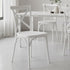 Chivari White Cross Back Mono Frame BasicResin™ Chair CXPW-ZG