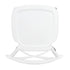 Chivari White Cross Back Mono Frame Resin Chair CXPW-ZG