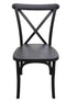 Chivari Black Steel Skeleton™ Cross Back Chair CXRB-ST-AX