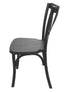 Chivari Black Steel Skeleton™ Cross Back Chair CXRB-ST-AX