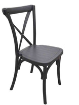 Black Steel Skeleton™ Cross Back Chair