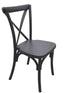Chivari Black Steel Skeleton™ Cross Back Chair CXRB-ST-AX