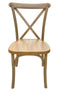 Chivari Chestnut Steel Skeleton™ Cross Back Chair CXRC-ST-AX