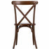 Chivari 24 Pack Fruitwood Resin Steel Skeleton™ Cross Back Chair CXRF-STEEL-CX-T-24