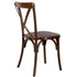 Chivari 24 Pack Fruitwood Resin Steel Skeleton™ Cross Back Chair CXRF-STEEL-CX-T-24