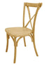 Chivari Natural Steel Skeleton™ Cross Back Chair CXRN-ST-AX