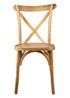 Chivari Chestnut Wood Cross Back Chair CXWC-ZG-T