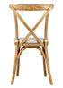 Chivari Chestnut Wood Cross Back Chair CXWC-ZG-T