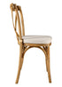 Chivari Chestnut Wood Cross Back Chair CXWC-ZG-T
