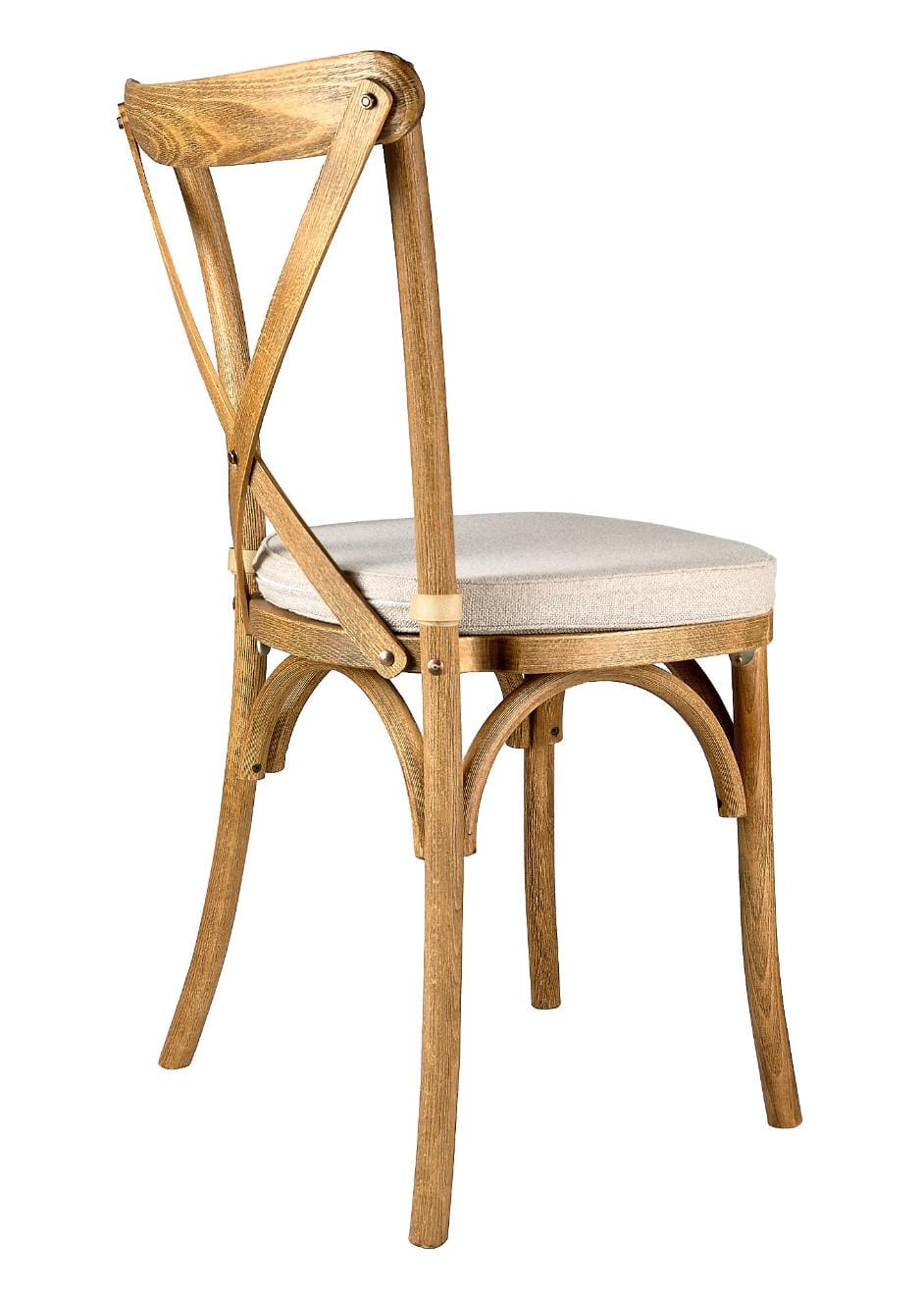 Chivari Chestnut Wood Cross Back Chair CXWC-ZG-T
