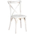 Chivari White Distressed ToughWood Crossback Chair CXWWD-AX-T