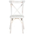 Chivari White Distressed ToughWood Crossback Chair CXWWD-AX-T