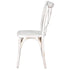Chivari 24 Pack White Distressed ToughWood™ Cross Back Chair CXWWD-AX-T-24