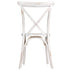 Chivari 24 Pack White Distressed ToughWood™ Cross Back Chair CXWWD-AX-T-24
